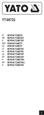 Preview for 1 page of YATO YT-06722 Manual