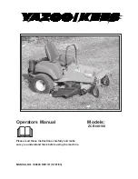 Предварительный просмотр 1 страницы Yazoo/Kees ZCBI48180 Operator'S Manual