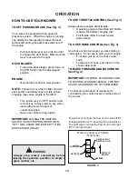 Preview for 12 page of Yazoo/Kees ZCBI48180 Operator'S Manual