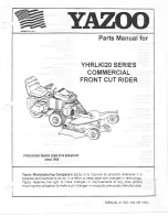 Предварительный просмотр 1 страницы Yazoo Commercial Front Cut Rider YHRLK120 Series Parts Manual