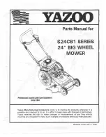 Preview for 1 page of Yazoo S24CB1 Series Parts Manual