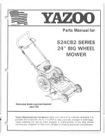 Preview for 1 page of Yazoo S24CB2 Series Parts Manual