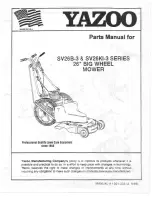 Yazoo SV26B-3 Series Parts Manual preview