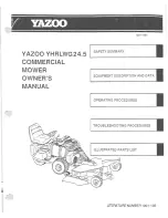 Yazoo YHRLWG24.5 Illustrated Parts List предпросмотр