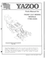 Yazoo YTBS-D265 Parts Manual preview