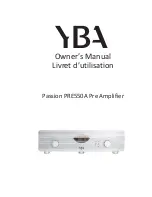 YBA DESIGN Genesis PRE5A Owner'S Manual предпросмотр