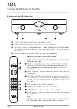 Preview for 12 page of YBA DESIGN Heritage A200 Owner'S Manual