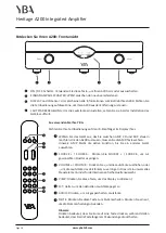 Preview for 18 page of YBA DESIGN Heritage A200 Owner'S Manual