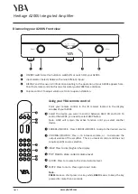 Предварительный просмотр 6 страницы YBA DESIGN Heritage A200S Owner'S Manual