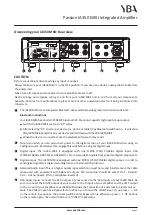 Preview for 7 page of YBA DESIGN Passion IA350 MKII Owner'S Manual