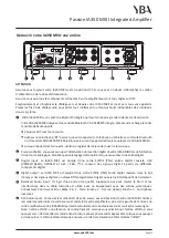 Preview for 13 page of YBA DESIGN Passion IA350 MKII Owner'S Manual