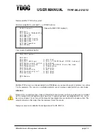 Preview for 13 page of YDOC ML-2012/13 User Manual