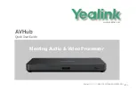 Предварительный просмотр 1 страницы Yealink AVHub Quick Start Manual