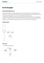 Yealink BLT60 Direction For Installation And Use preview