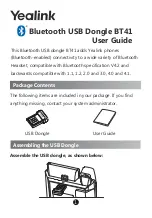 Yealink BT41 User Manual preview