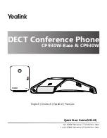 Yealink CP930WP Quick Start Manual предпросмотр