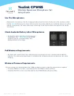 Preview for 2 page of Yealink CPW65 Setup Manual