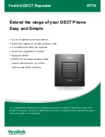 Предварительный просмотр 1 страницы Yealink DECT RT10 Specifications