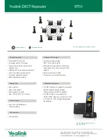 Предварительный просмотр 2 страницы Yealink DECT RT10 Specifications