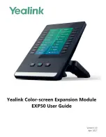 Yealink EXP50 User Manual предпросмотр