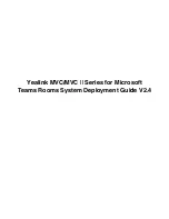 Предварительный просмотр 1 страницы Yealink MVC 2 Series Deployment Manual