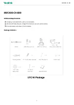 Preview for 1 page of Yealink MVC400-C4-000 Manual