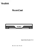 Предварительный просмотр 1 страницы Yealink RoomCast Quick Start Manual