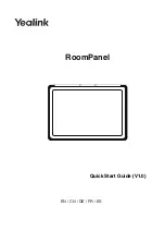 Yealink RoomPanel Quick Start Manual предпросмотр