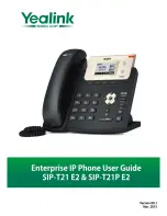 Yealink SIP-21P E2 User Manual preview