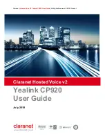 Yealink SIP-CP920 User Manual preview