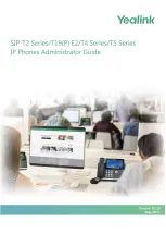 Предварительный просмотр 1 страницы Yealink SIP-T19 E2 T4 Series Administrator'S Manual