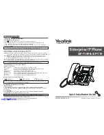 Предварительный просмотр 1 страницы Yealink SIP-T19 Quick Installation Manual