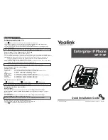 Предварительный просмотр 1 страницы Yealink SIP-T19P Quick Installation Manual