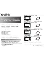 Yealink SIP-T29 Wall Mount Quick Installation Manual preview