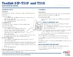 Preview for 2 page of Yealink SIP-T31G Quick Reference Manual