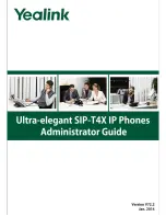 Yealink SIP-T4X Administrator'S Manual preview