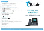 Preview for 1 page of Yealink SIP-T52S Quick Reference User Manual