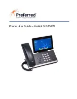 Предварительный просмотр 1 страницы Yealink SIP-T57W User Manual