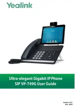 Yealink SIP VP-T49G User Manual preview