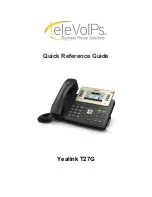 Предварительный просмотр 1 страницы Yealink T27G Quick Reference Manual