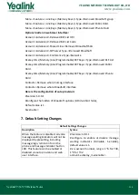 Предварительный просмотр 9 страницы Yealink T3X-V70 Release Notes