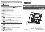 Предварительный просмотр 2 страницы Yealink T46G Skype For Business Edition Quick Reference Manual