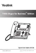 Yealink T46G-Skype Quick Start Manual preview