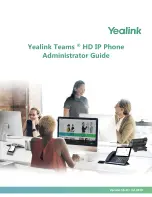 Yealink Teams Series Administrator'S Manual preview