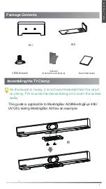 Предварительный просмотр 3 страницы Yealink TV-Clip Mount Quick Start Manual