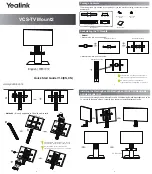 Предварительный просмотр 2 страницы Yealink VCS-TV Mount2 Quick Start Manual