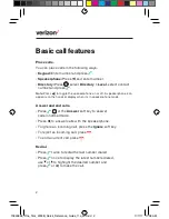 Preview for 2 page of Yealink Verizon One Talk W56HV Quick Reference Manual