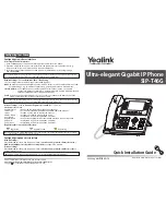 Yealink Yealink SIP-T46G Quick Installation Manual preview