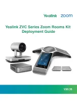 Предварительный просмотр 1 страницы Yealink ZVC Series Deployment Manual