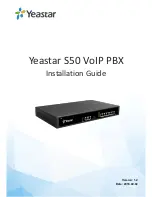 Yeastar Technology S50 Installation Manual предпросмотр